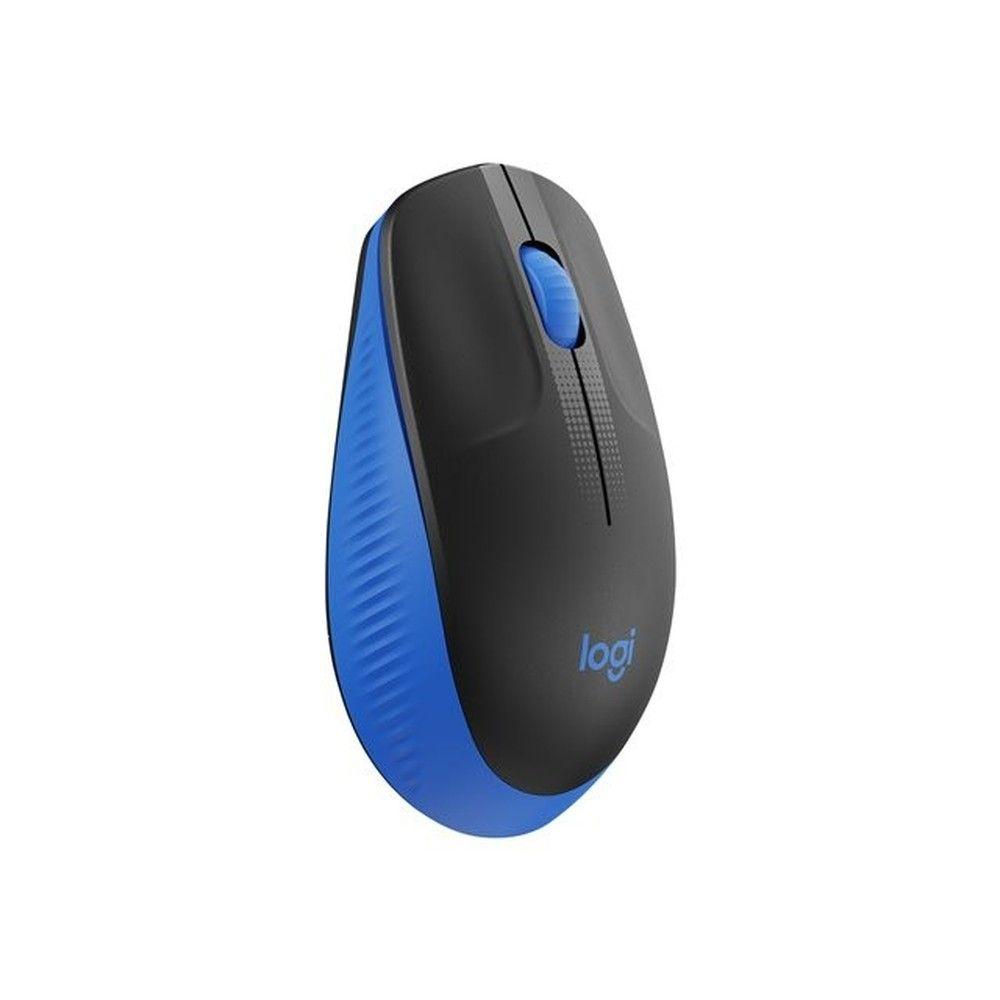 Mouse inalámbrico Logitech M190 1000 DPI compacto negro/azul-5