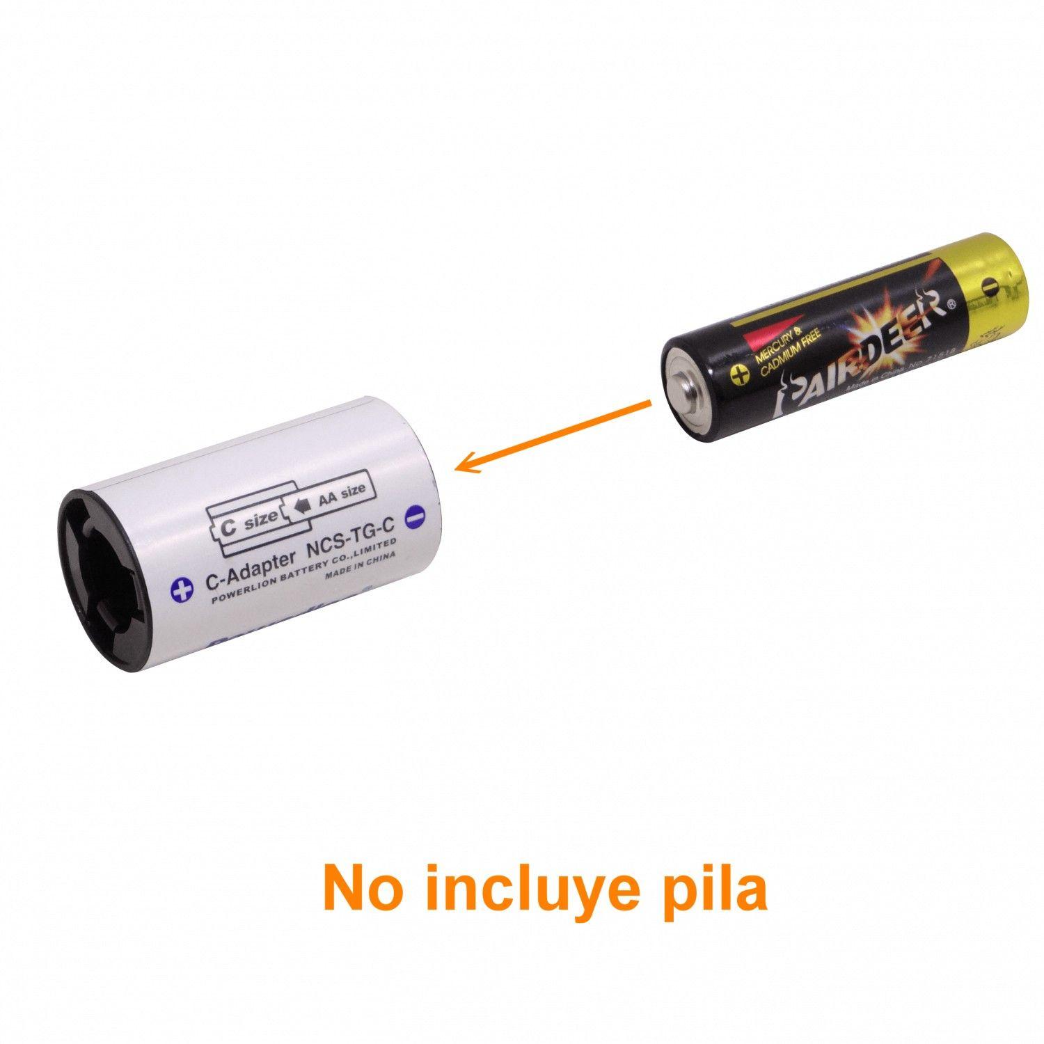 Convertidor de pila Powerlion AA a LR14 1,5 V-5