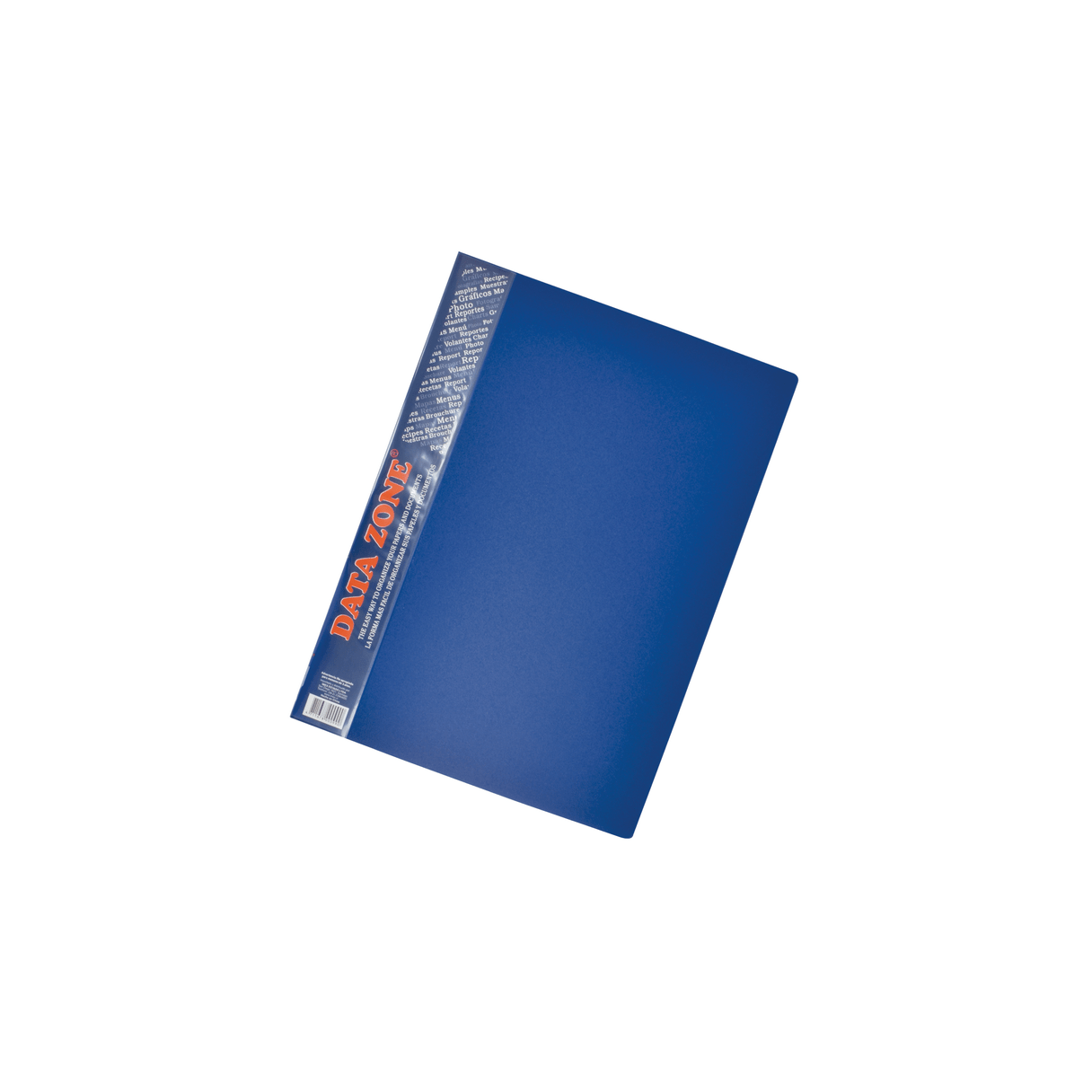 Carpeta A4 Data Zone Am-010 con 10 fundas azul-0