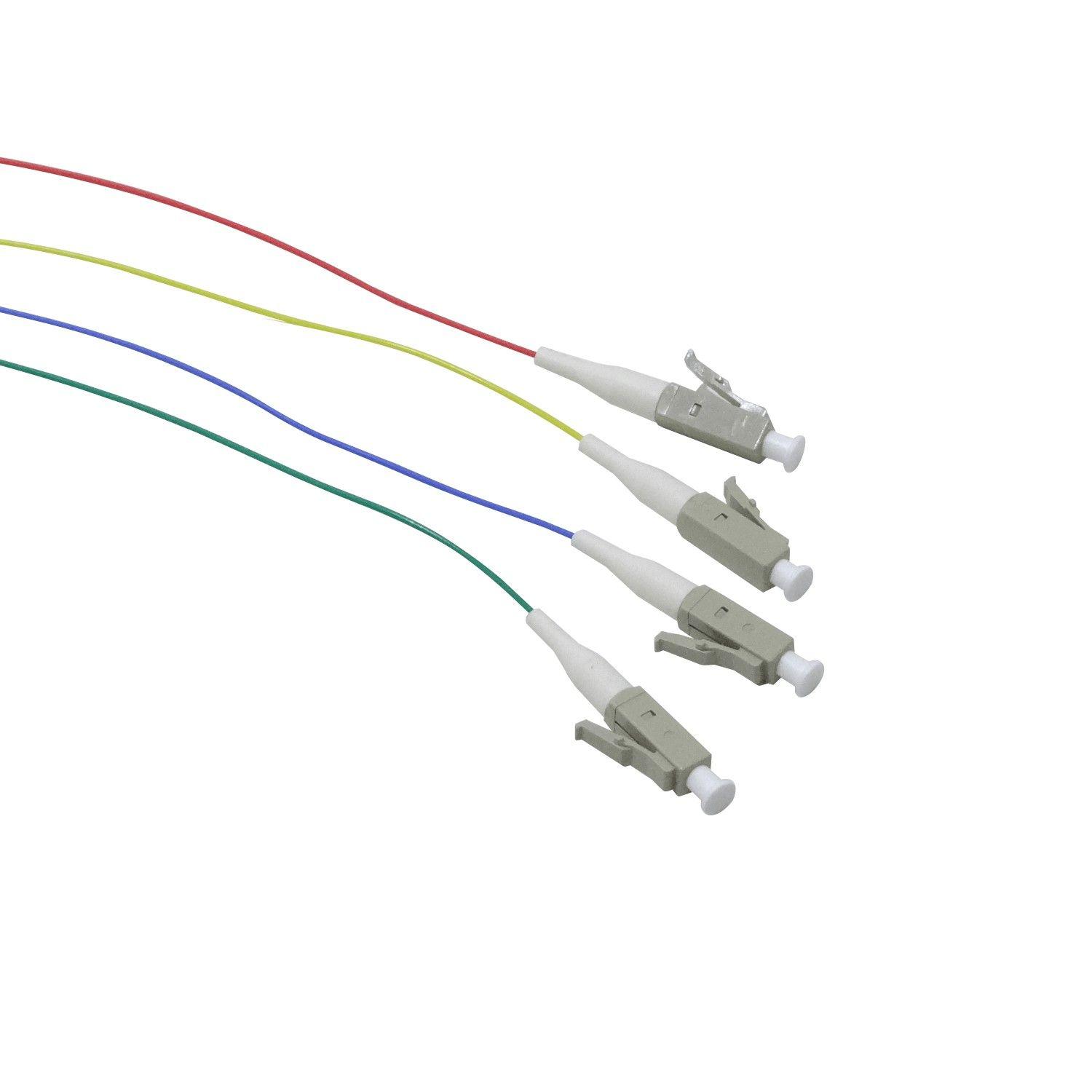 Pigtail multimodo Fibra 1,5 m 50/125 um 0,9 mm 4 unidades-2
