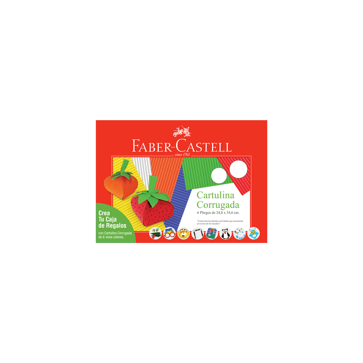 Carpeta Faber-Castell Cartulina Corrugada 24,8 cm x 34,6 cm multicolor-0