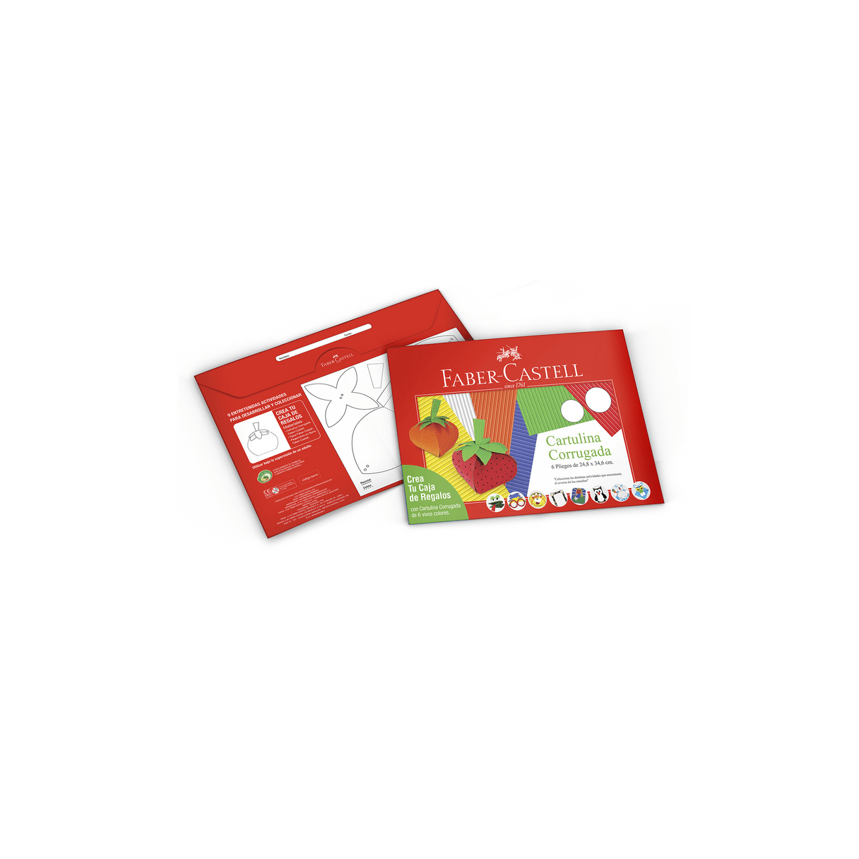 Carpeta Faber-Castell Cartulina Corrugada 24,8 cm x 34,6 cm multicolor-2