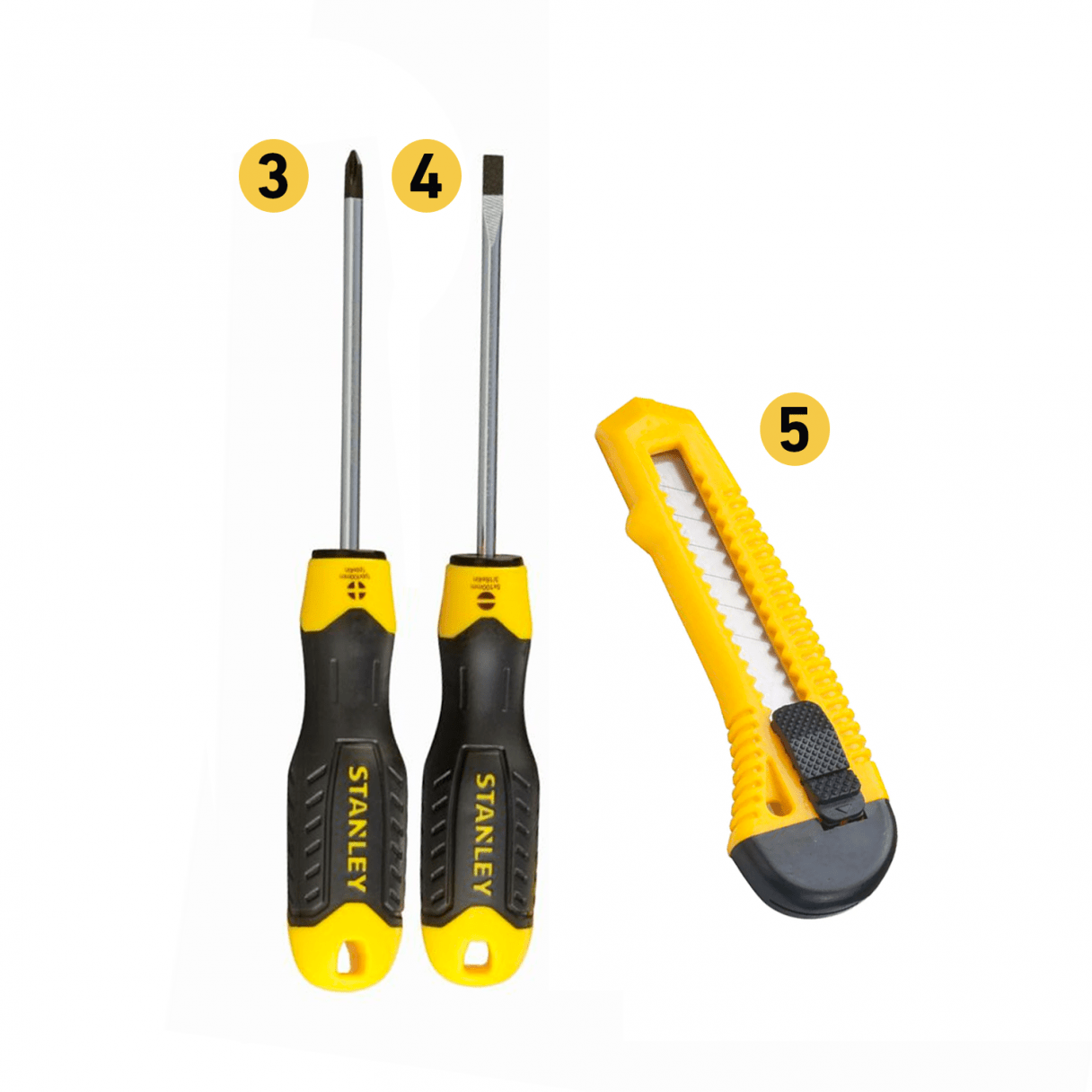 Set de herramientas manuales Stanley 6 piezas-3