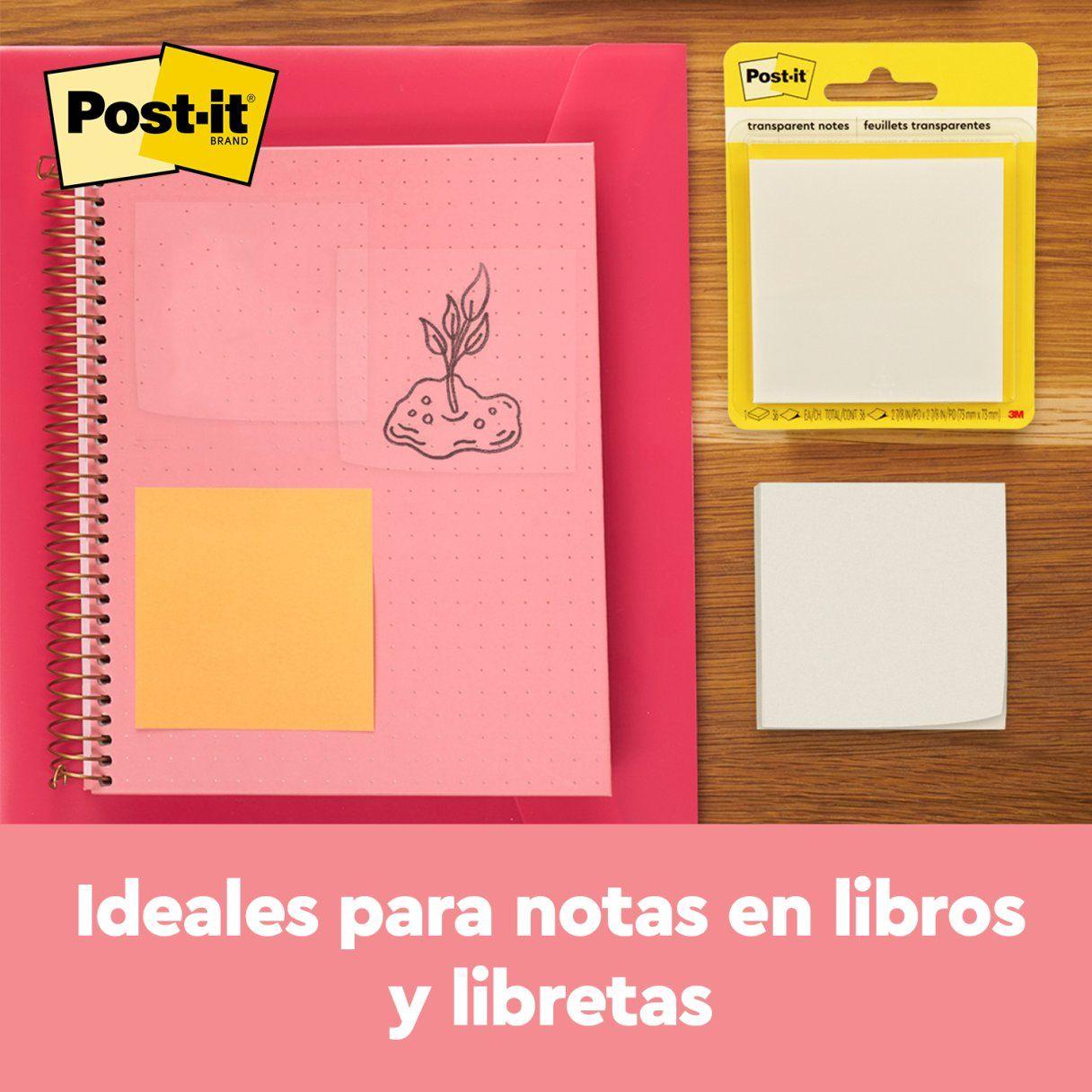 Notas adhesivas Post-it 73x73 mm 36 hojas transparentes-5
