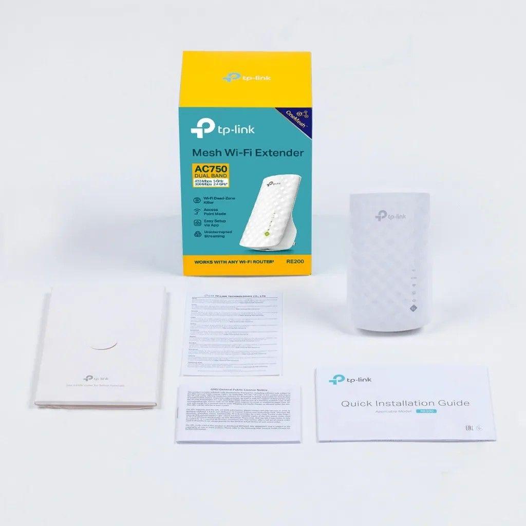Repetidor TP-Link RE200 5 GHz 433 Mbps 2,4 GHz 300 Mbps 220 V 3 antenas-4