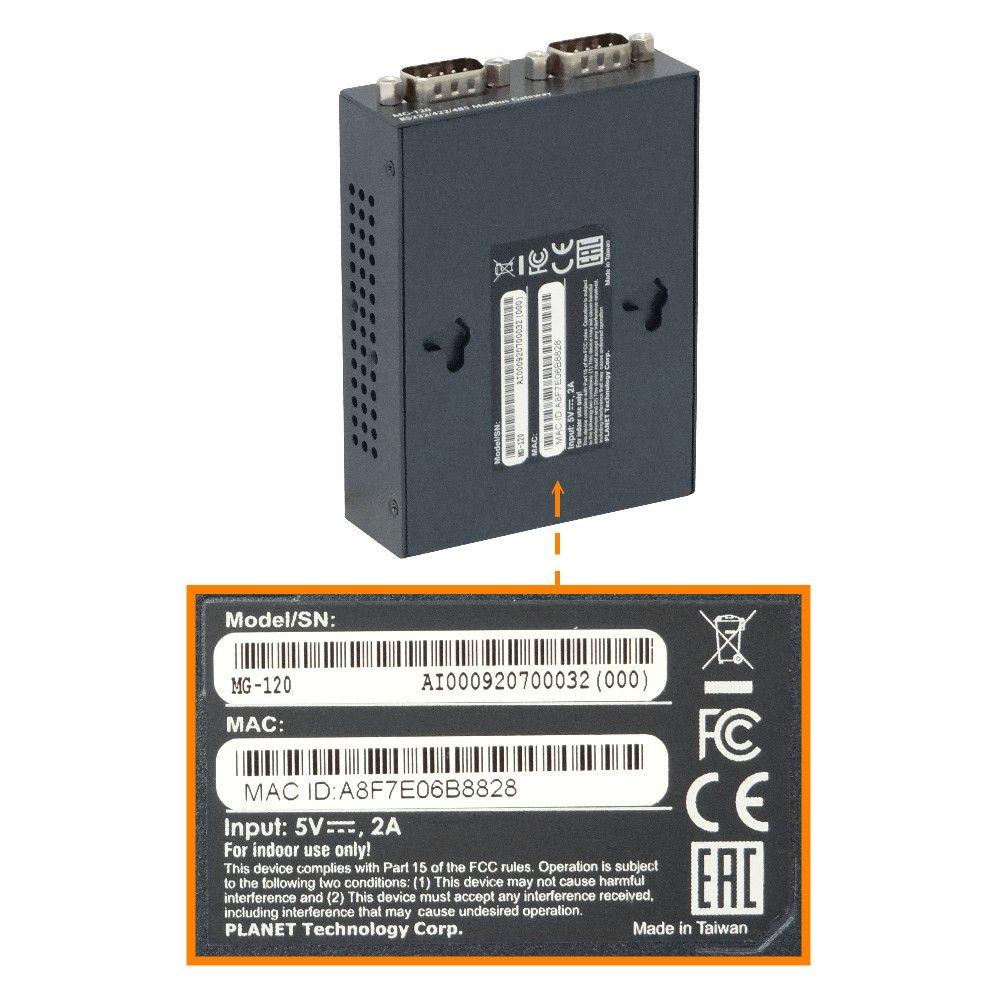 Adaptador Planet Modbus RS232 RS422 RS485 5 VDC-4