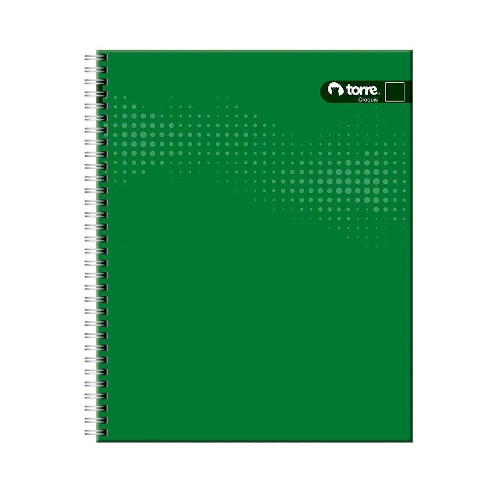 Cuaderno universitario Torre espiral doble liso 100 hojas-0
