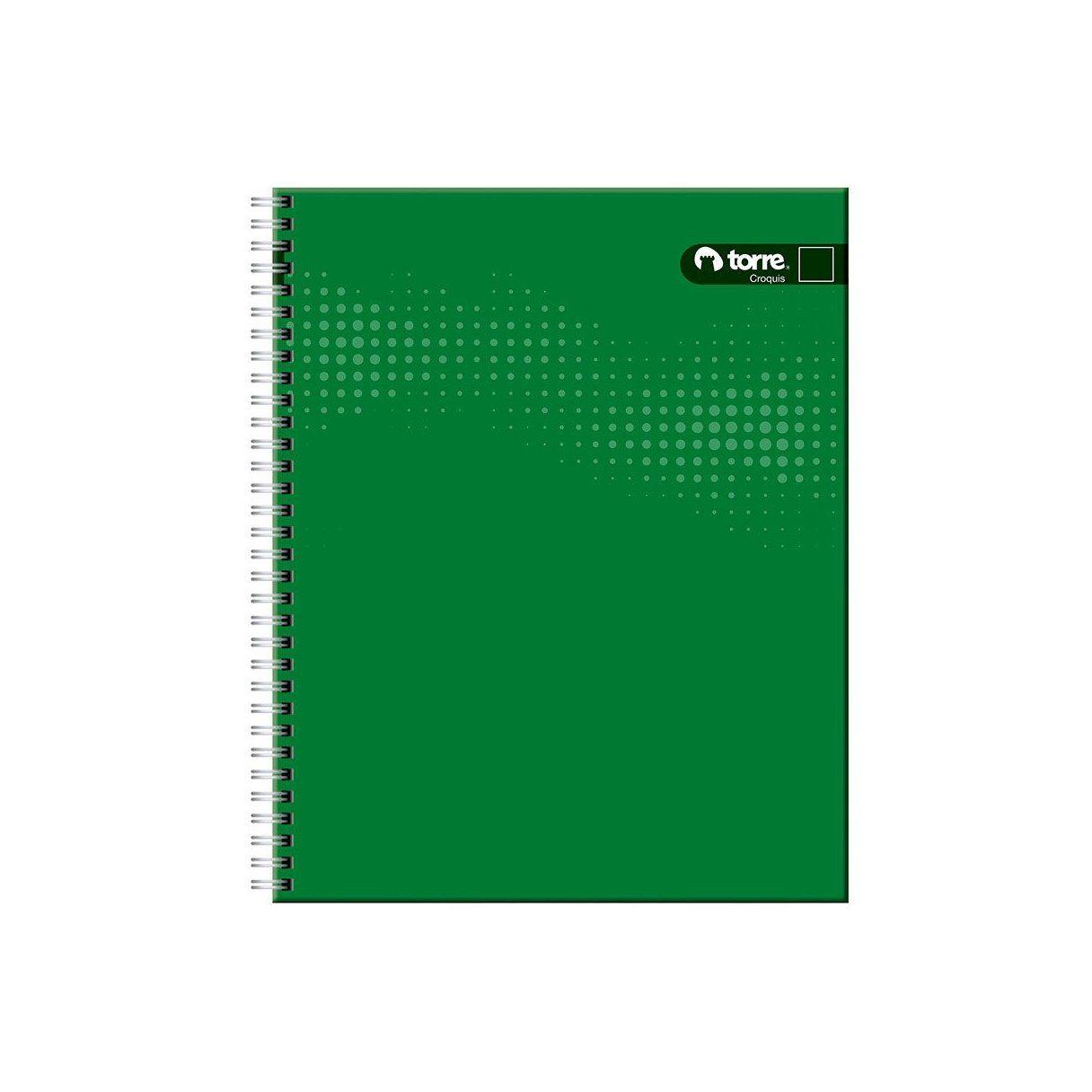 Cuaderno universitario Torre espiral doble liso 100 hojas-1