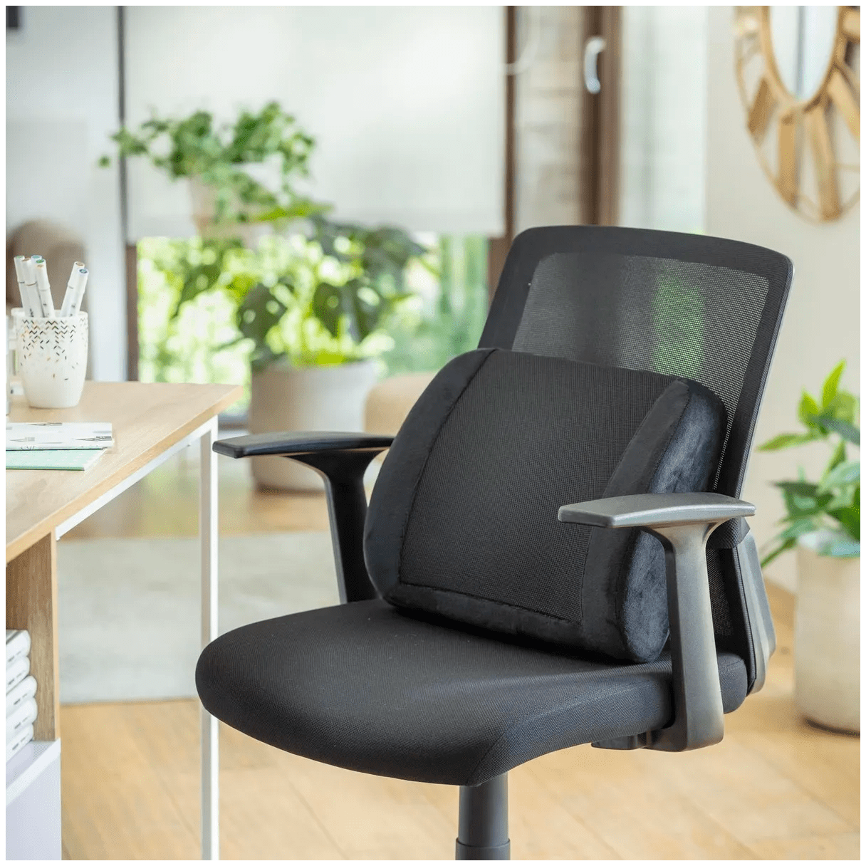 Cojín Offiline respaldo lumbar ergonómico negro-4