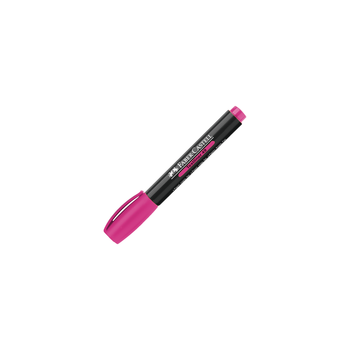 Destacador Faber-Castell Texmarket 49 punta biselada rosado-1