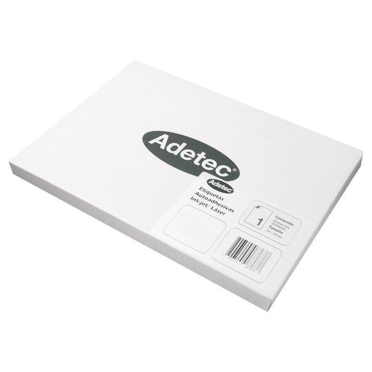 Etiqueta autoadhesiva Adetec 216x279 mm 100 unidades-0