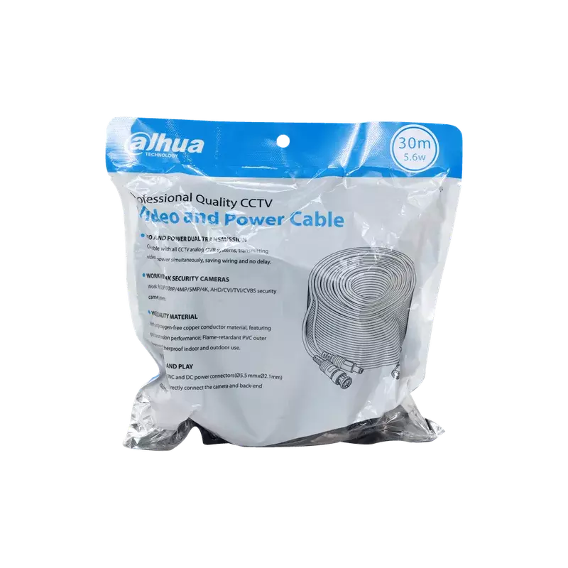Cable coaxial Dahua con audio 30 m-1