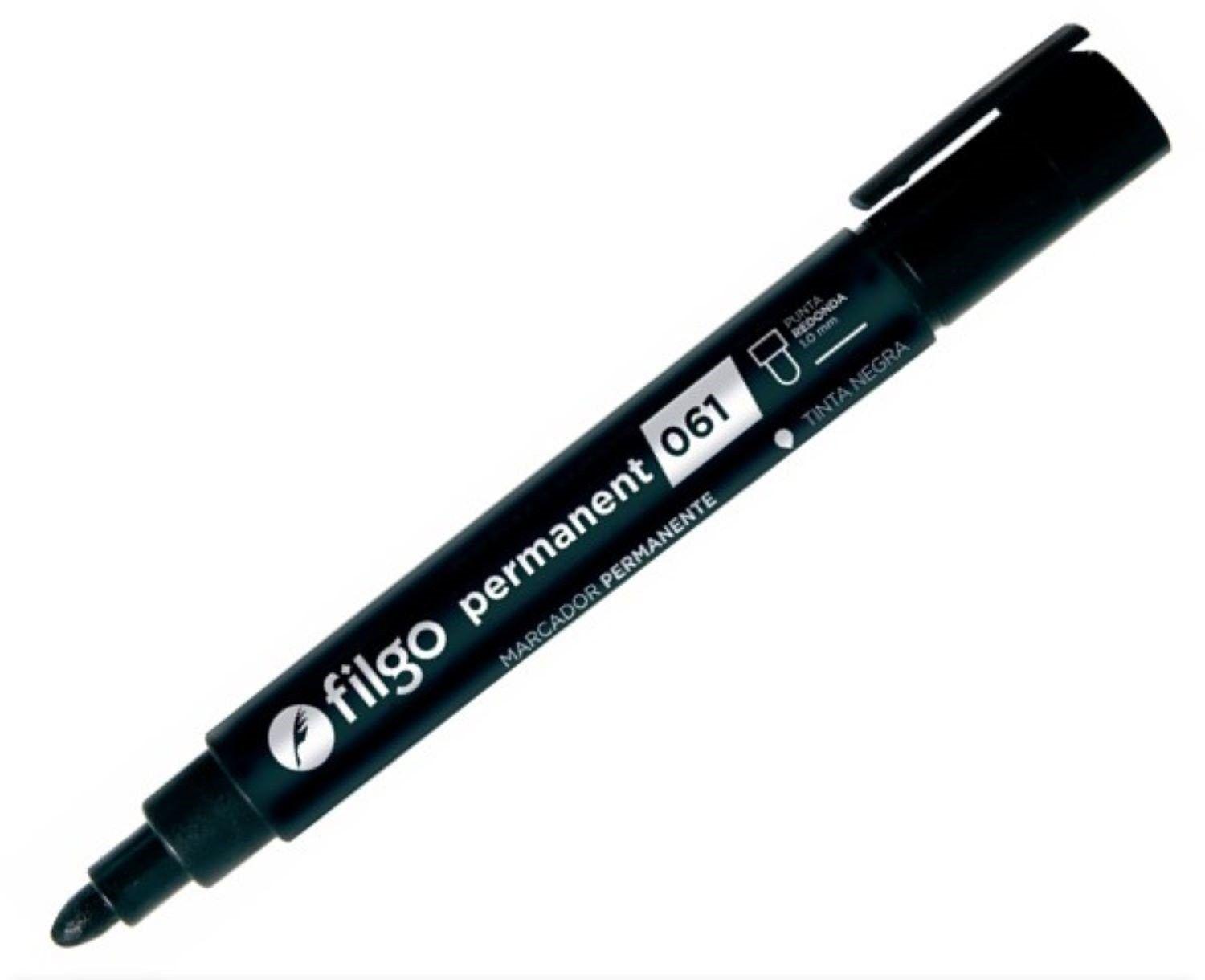 Marcador permanente Filgo 061 negro-0