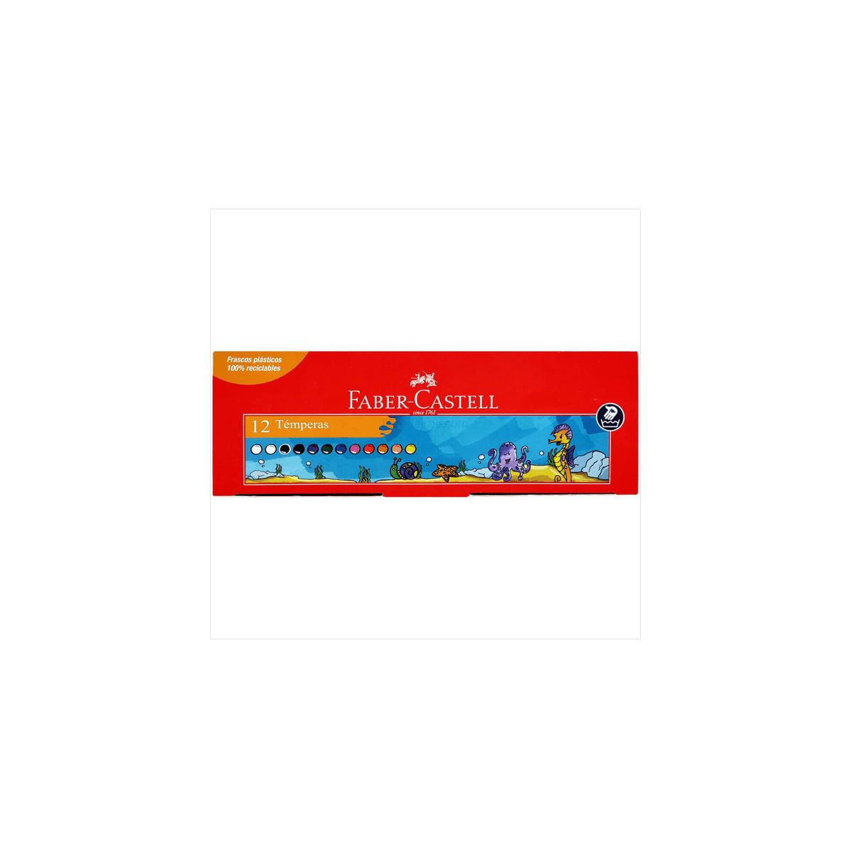 Témpera Faber-Castell 12 colores 15 ml-0