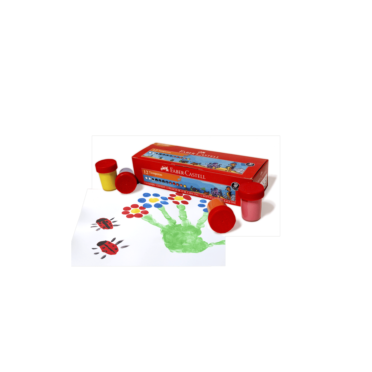 Témpera Faber-Castell 12 colores 15 ml-2