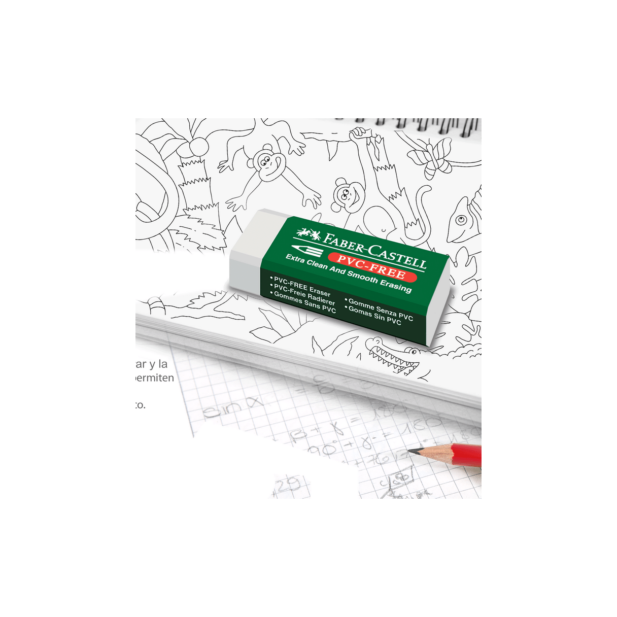 Goma de borrar Faber 7085-20 sin PVC-2