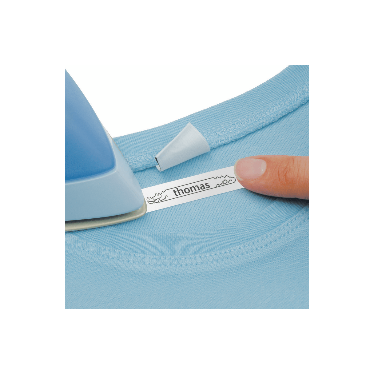 Cinta rotuladora Dymo para ropa 12 mm x 24 m blanca-2