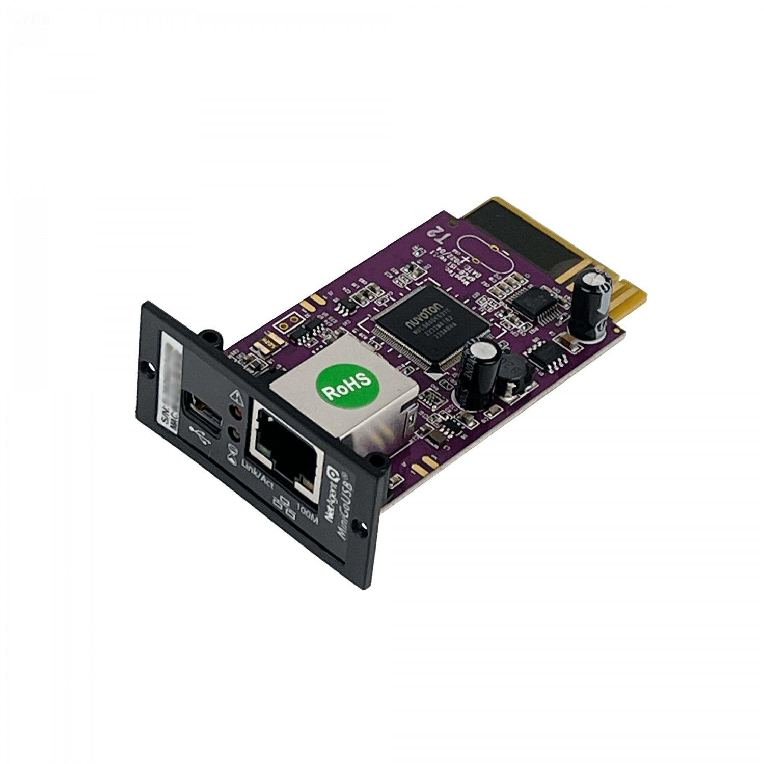 Tarjeta SNMP Enersafe Monofásica para ESOLT-E 1-40 KVA con USB-Mini-0