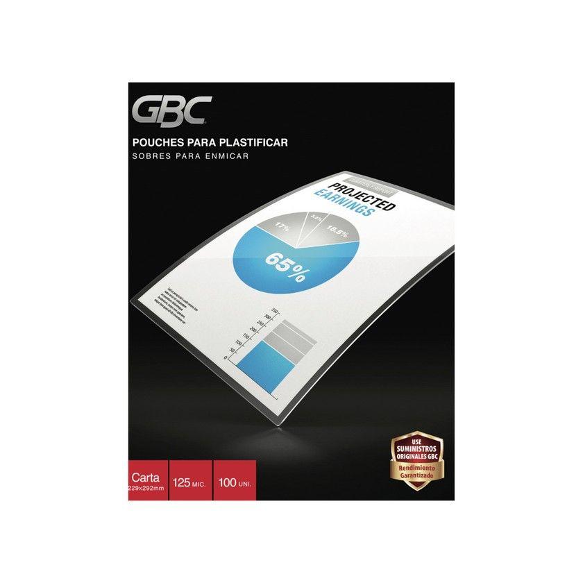Lámina termolaminada GBC 125 micrones 229x292 mm 100 unidades-0