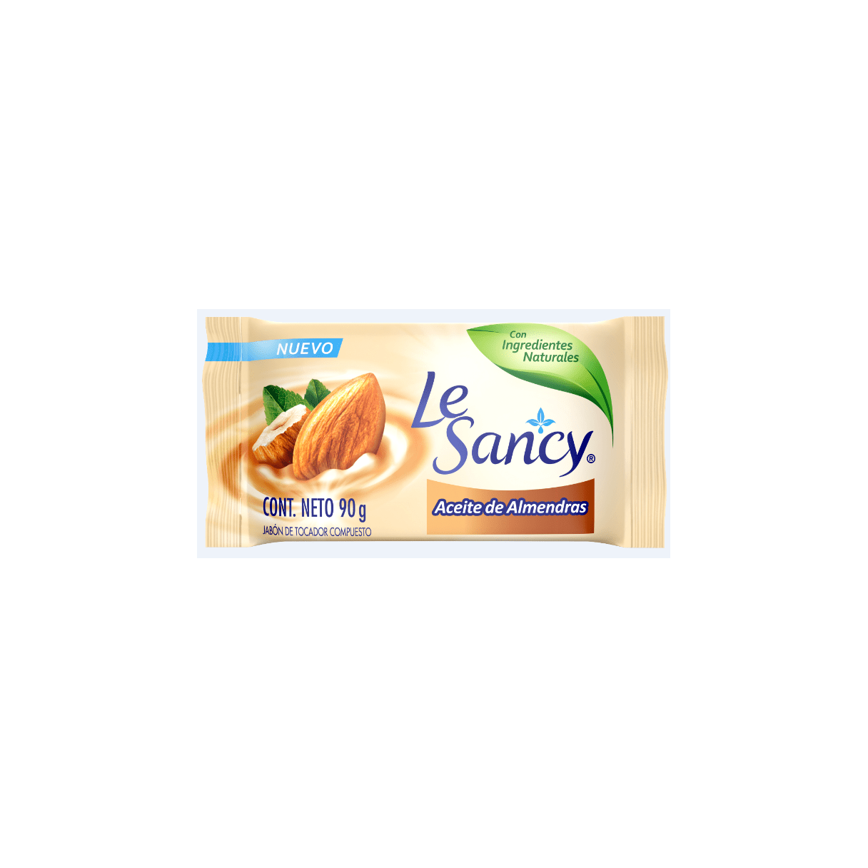 Jabón en barra Le Sancy Aceite de Almendras 90 g-1
