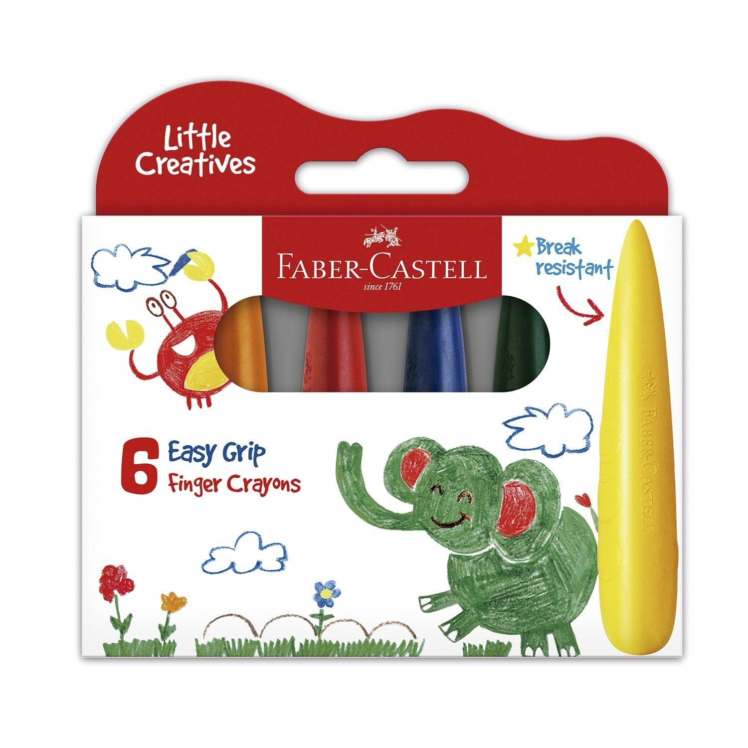 Lápiz crayon Faber Castell Little Creatives 6 colores-0