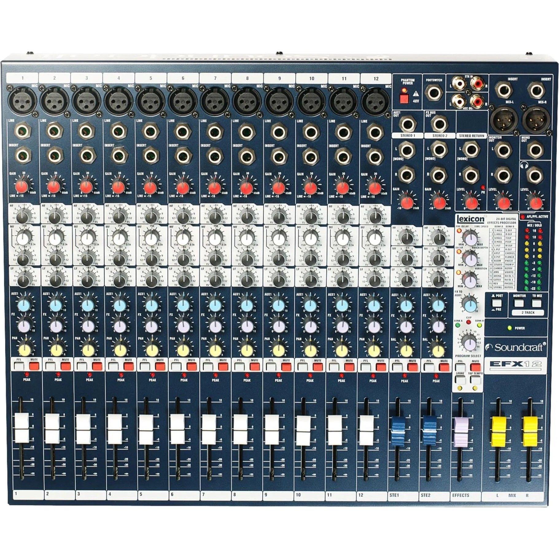 Mezclador analógico Soundcraft EFX12 12 canales-3