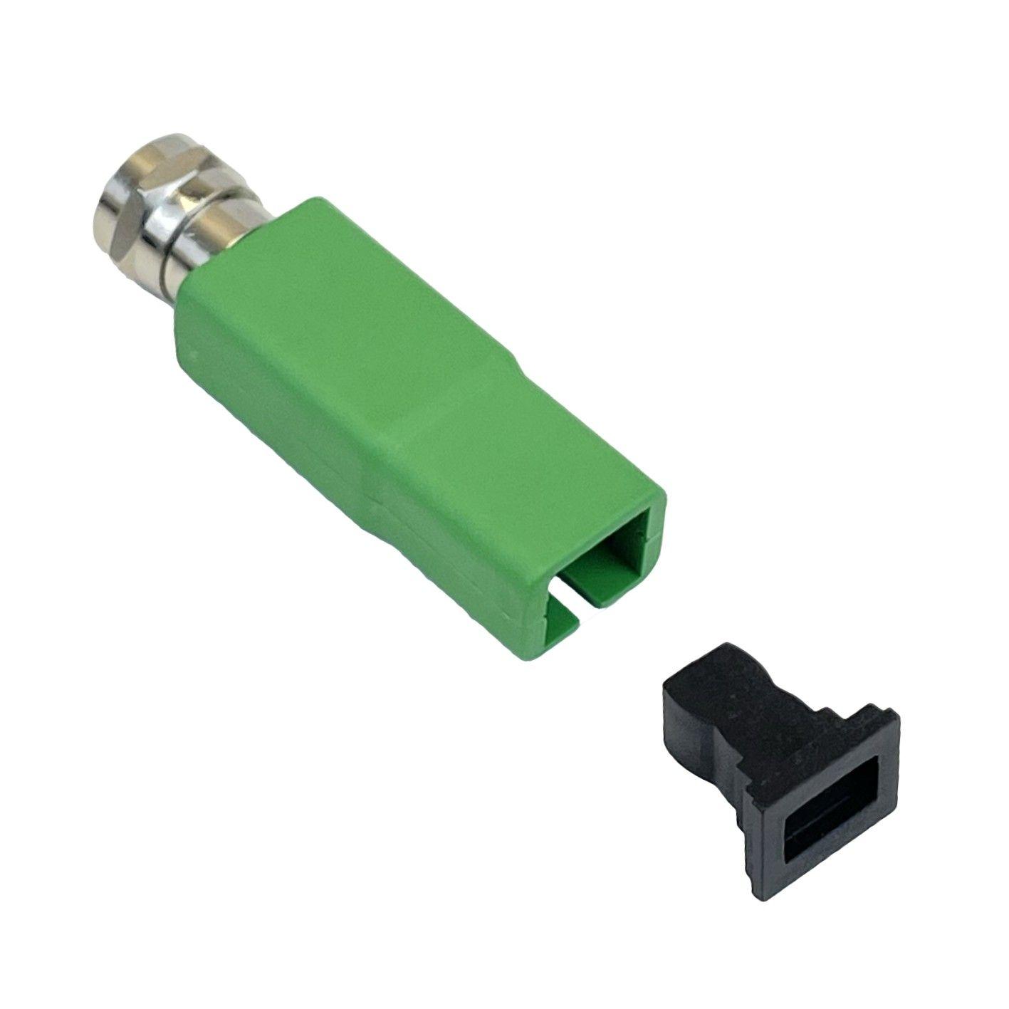 Conector SC/APC a F macho para nodo pasivo coaxial a fibra óptica-2