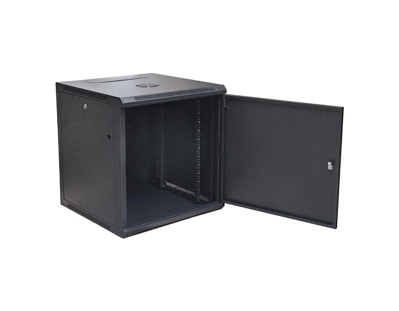 Rack 12U ciego 60 cm de fondo 19 pulgadas mural 64 cm de alto-1