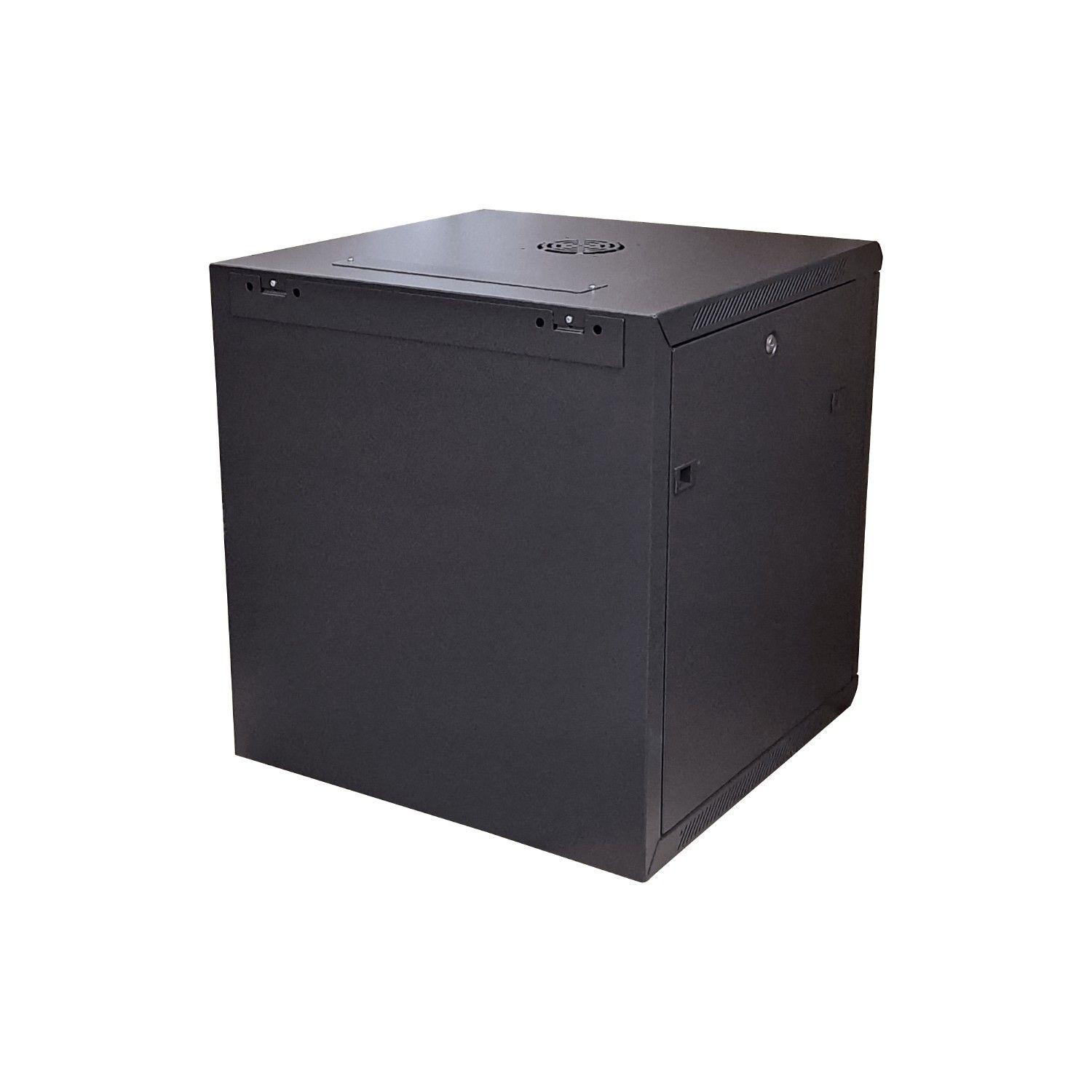 Rack 12U ciego 60 cm de fondo 19 pulgadas mural 64 cm de alto-2