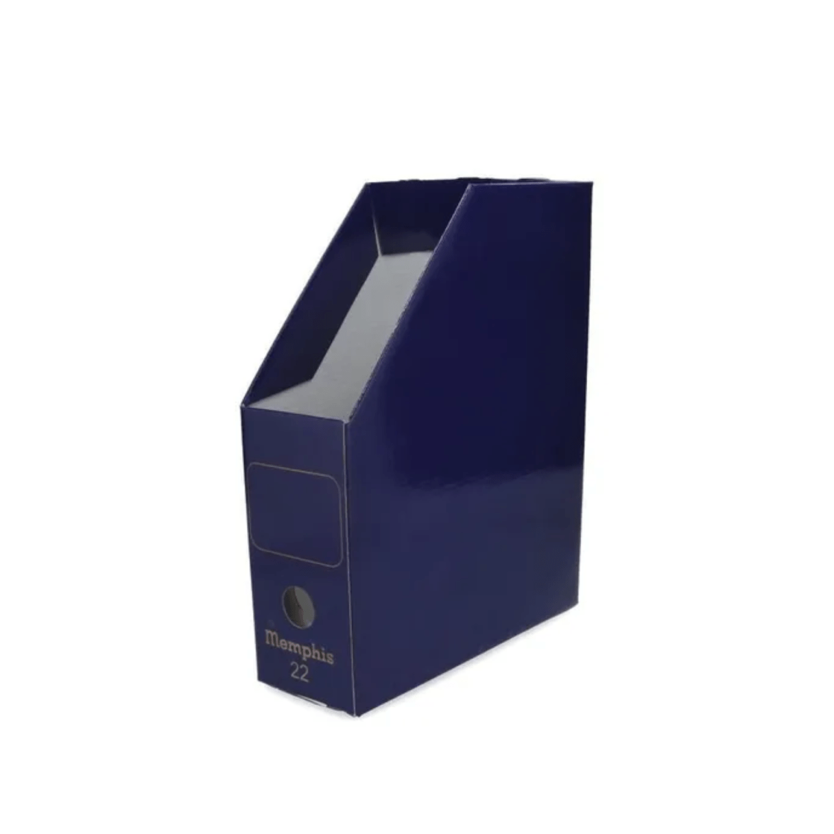 Caja revistera Memphis Oficio N° 22 azul-1