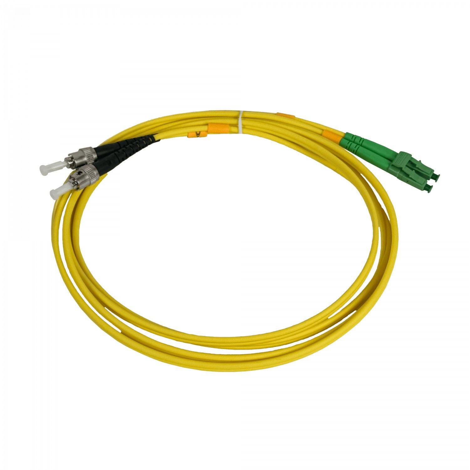 Cable de fibra óptica Jumper Monomodo 2 m Duplex 3,0 mm 9/125 LC/APC-ST/UPC-3