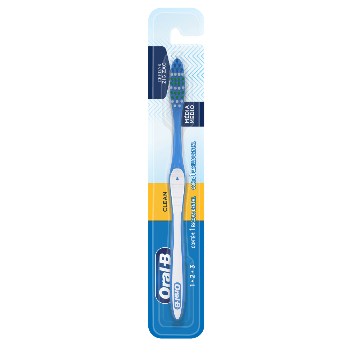 Cepillo dental Oral-B 123 medio 12 unidades-1