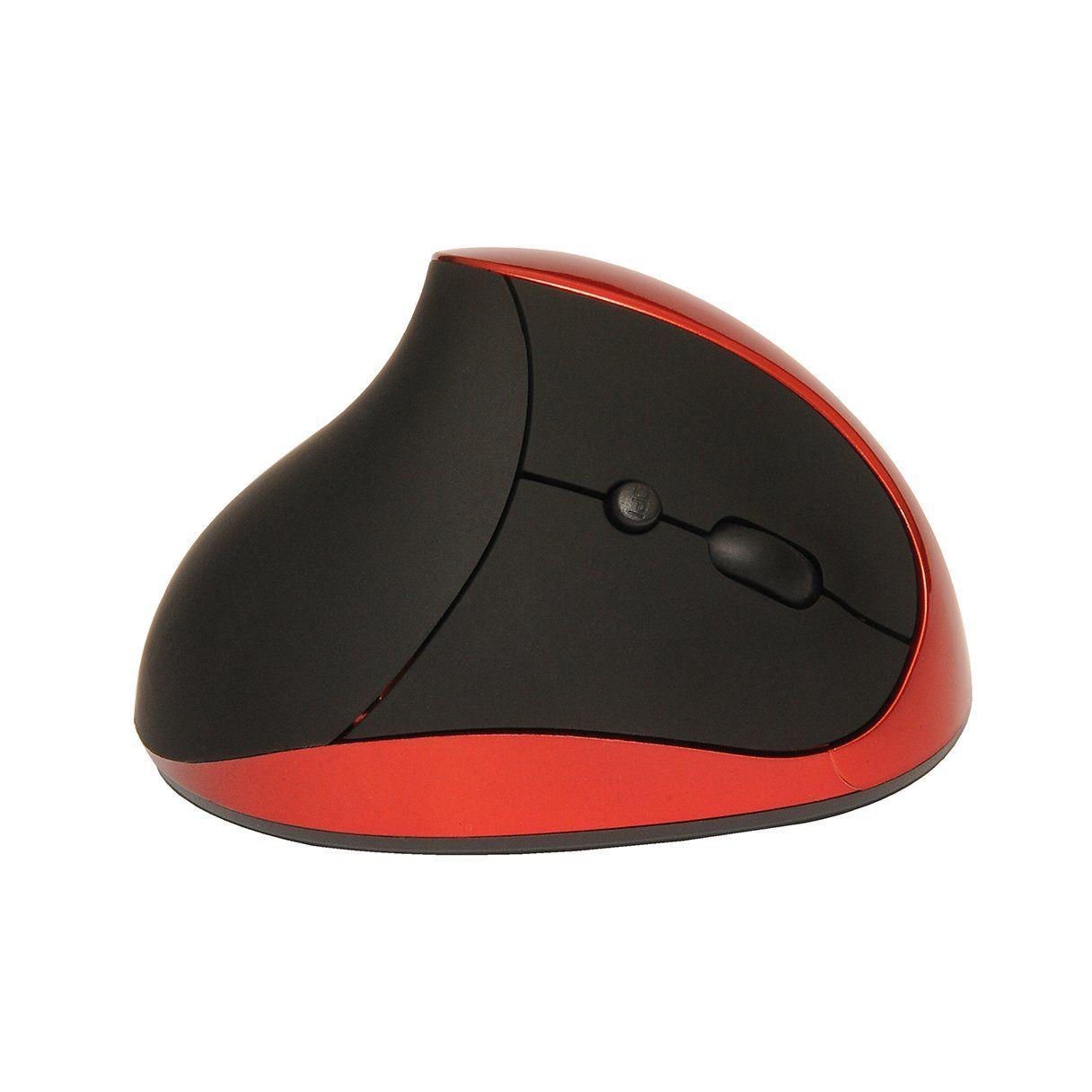 Mouse inalámbrico vertical Tecmaster recargable negro-1