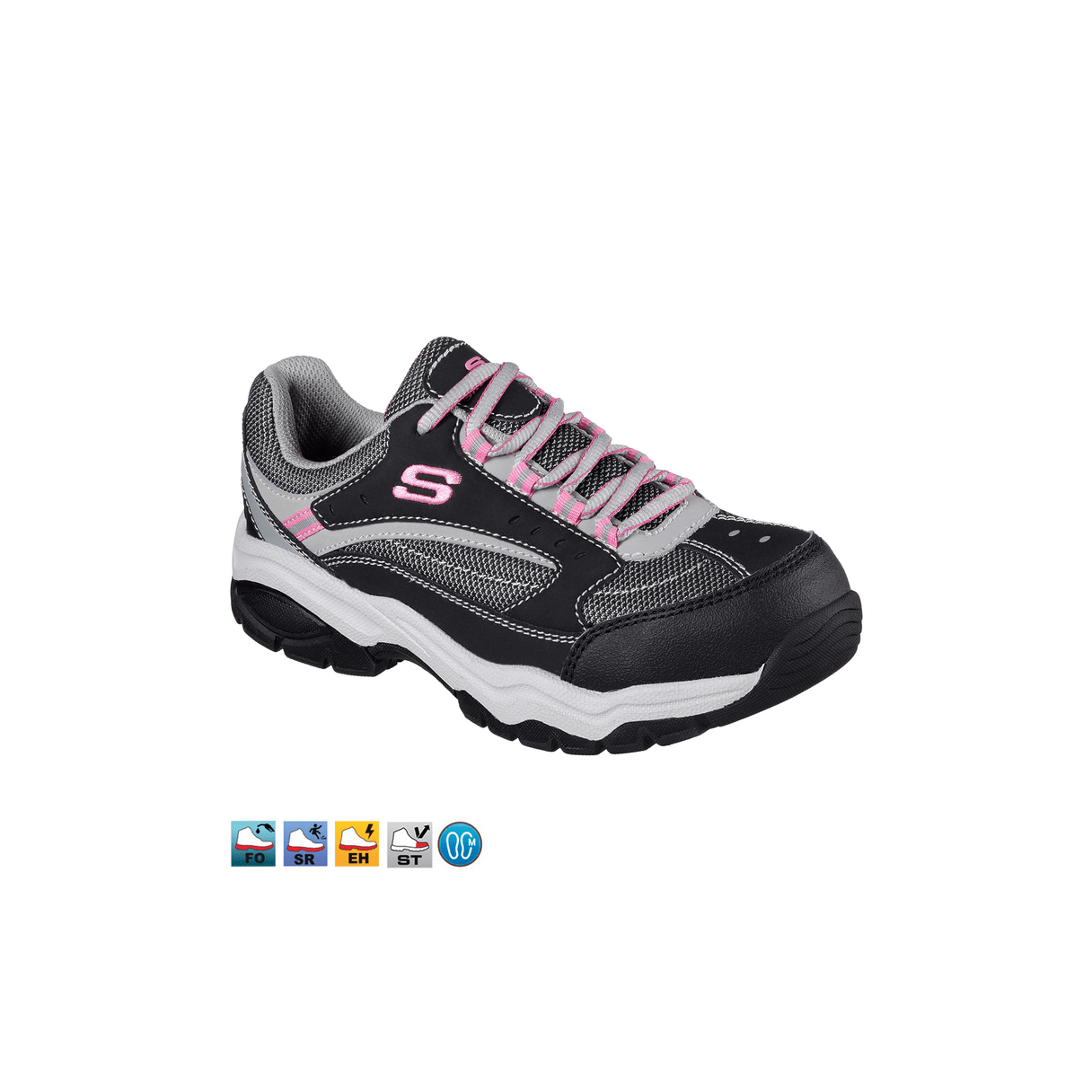 Zapato de seguridad Skechers Biscoe talla 36 rosado-1