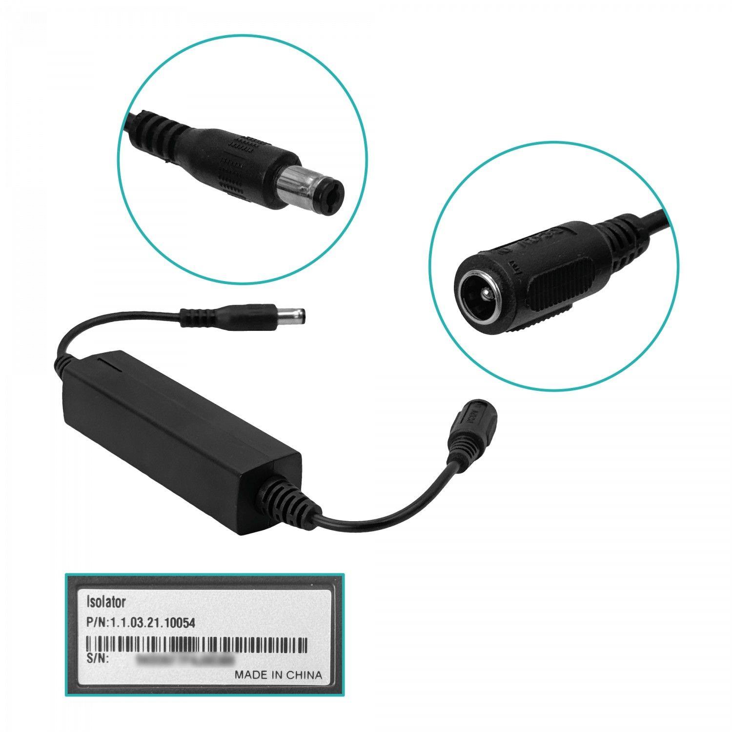 Aislador Dahua de fuente de alimentación 5,5x2,1 mm externo-2