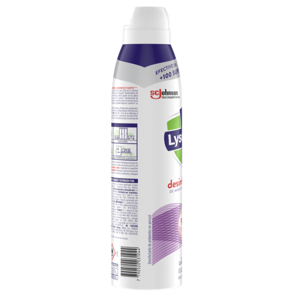 Desinfectante en aerosol Lysoform antibacterial 232 g lavanda-1