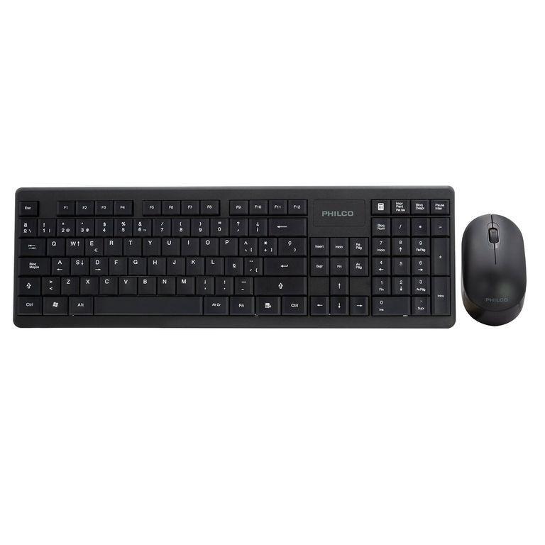 Combo inalámbrico teclado y mouse Philco PPR6314N negro-2