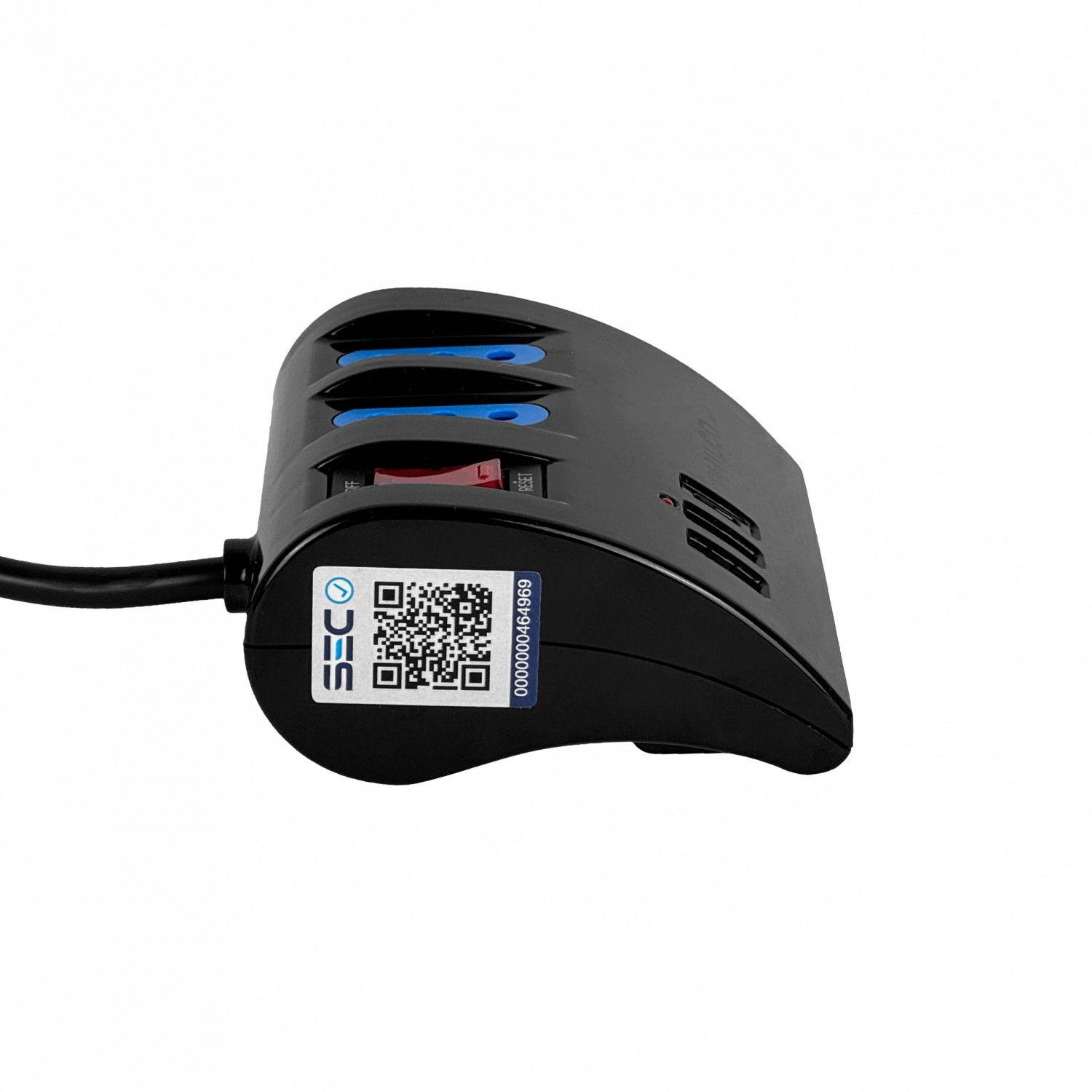 Alargador Philco 1,5 m con 3 enchufes y 2 USB 15 W-5