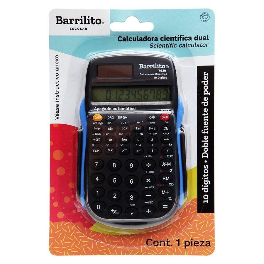 Calculadora científica Barrilito 7639 dual 10 dígitos-0