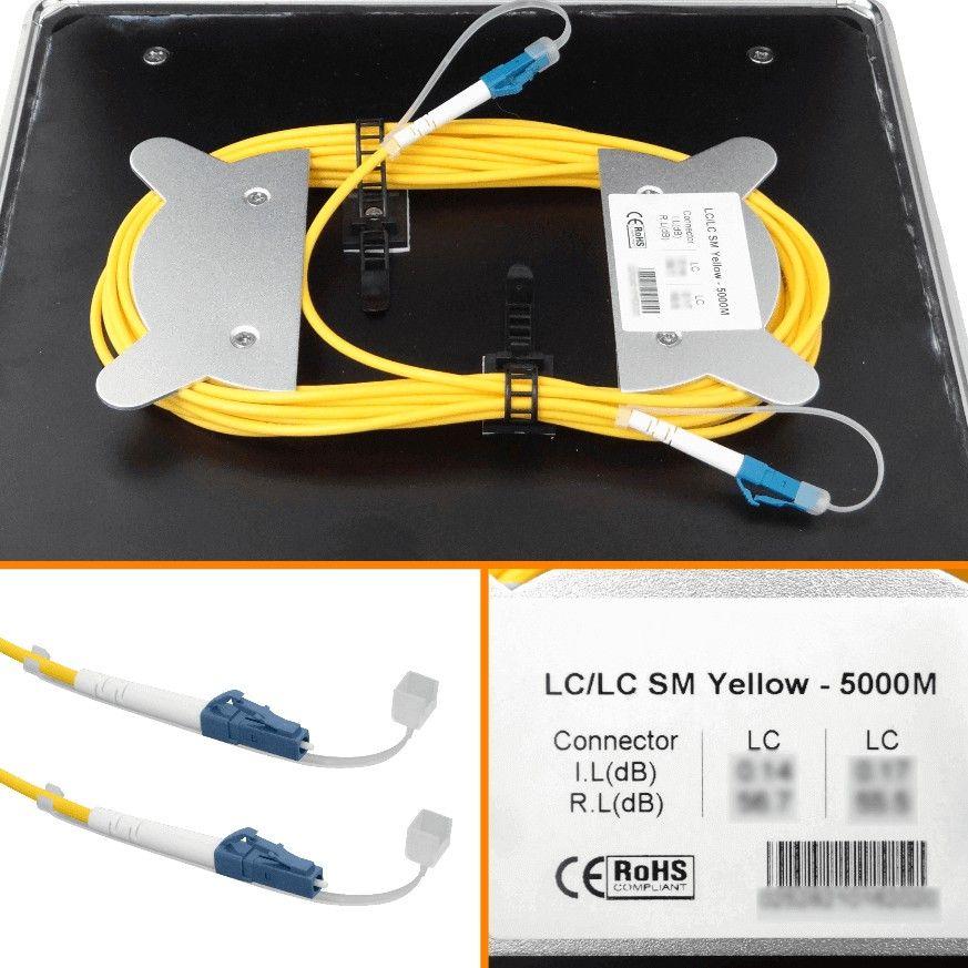Bobina de lanzamiento Fibra 5 km 9/125 LC-LC/UPC G652 monomodo SM SX 5000 m-1