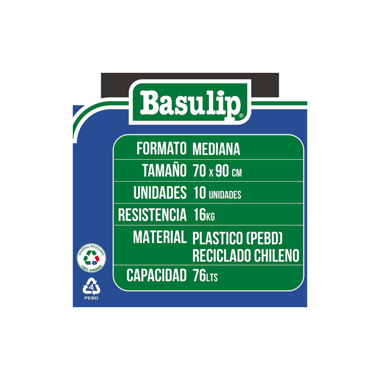 Bolsa de aseo Basulip mediana 70x90 cm 10 unidades-1