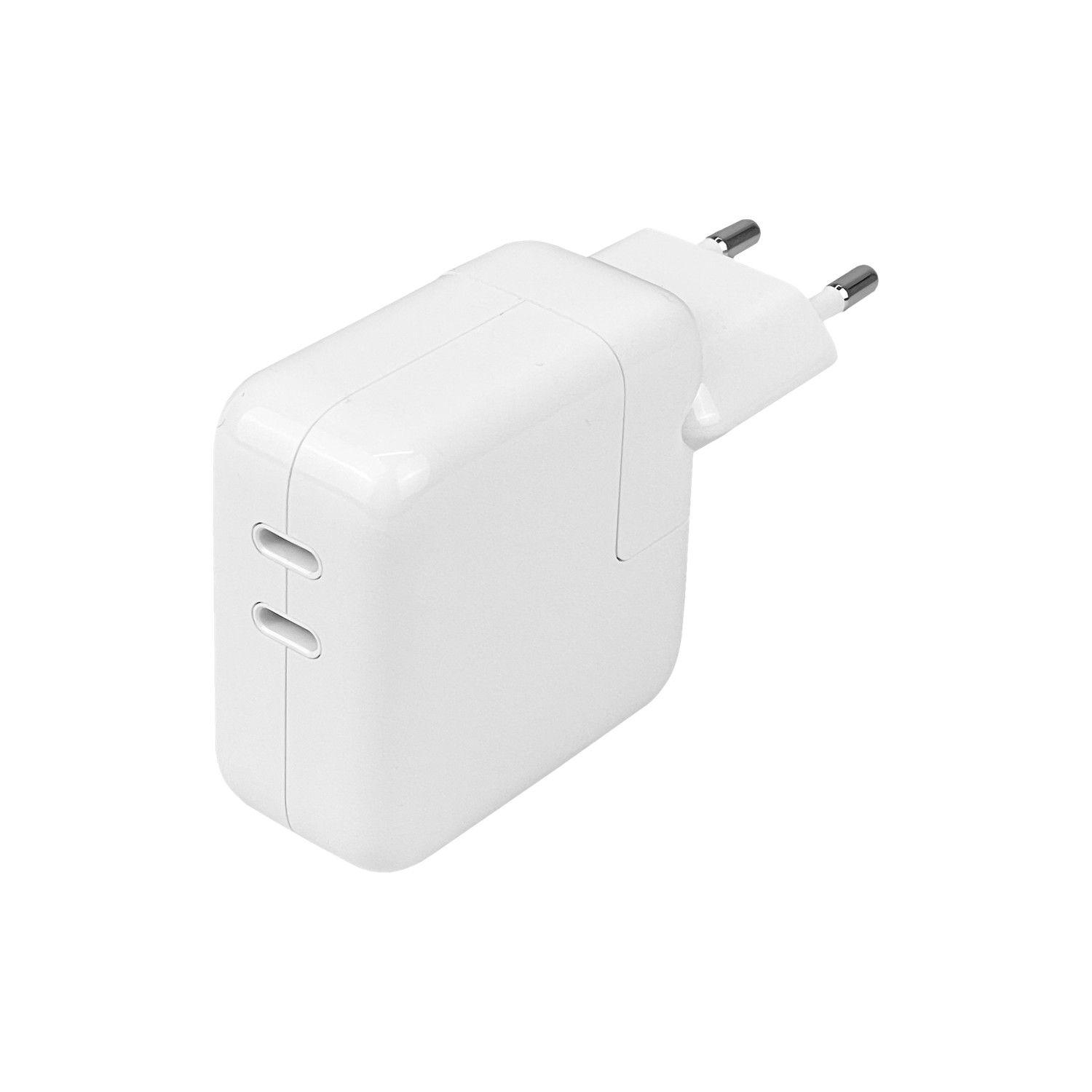 Cargador Apple 35 W 2 USB-C para MacBook iPad iPhone AirPods-0