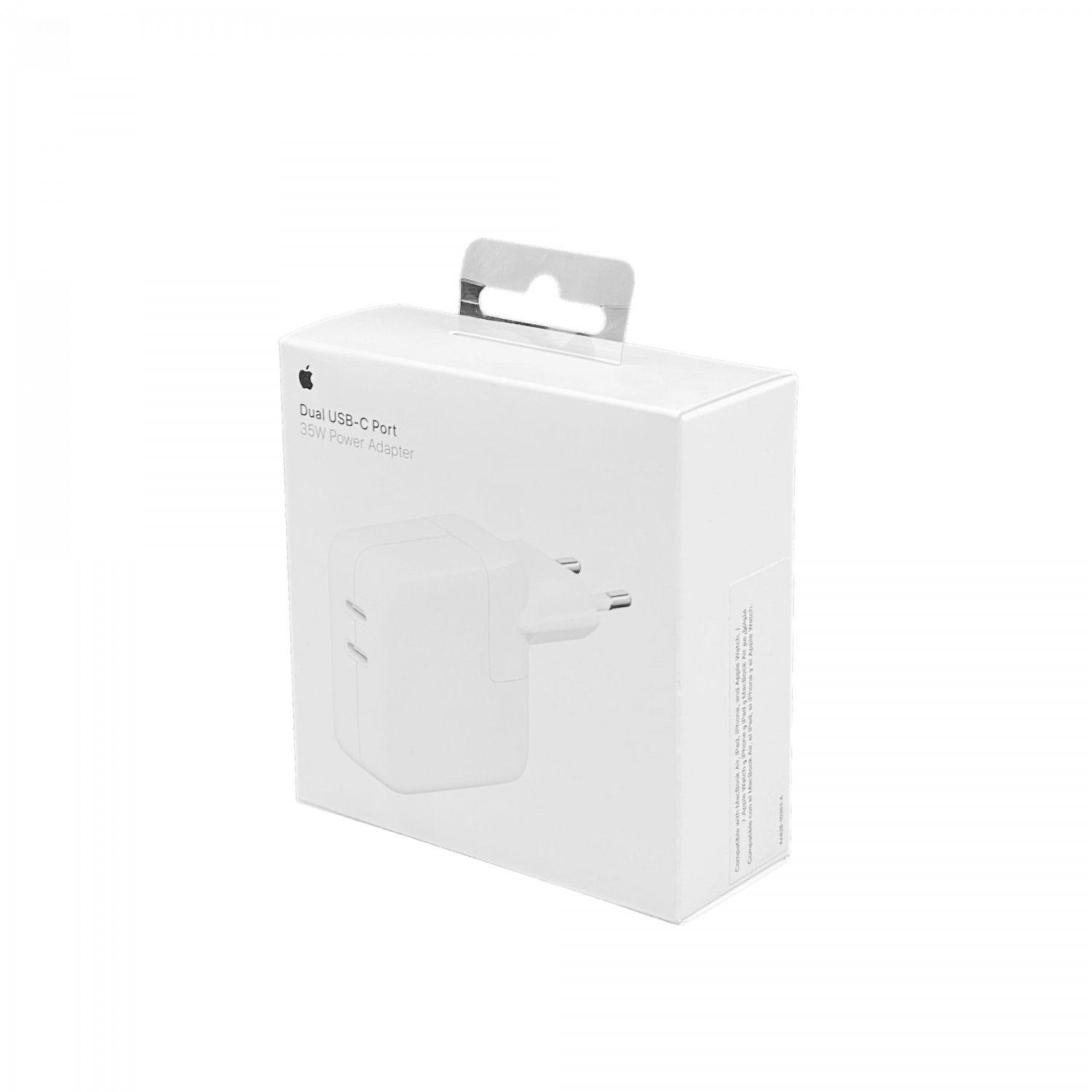 Cargador Apple 35 W 2 USB-C para MacBook iPad iPhone AirPods-3