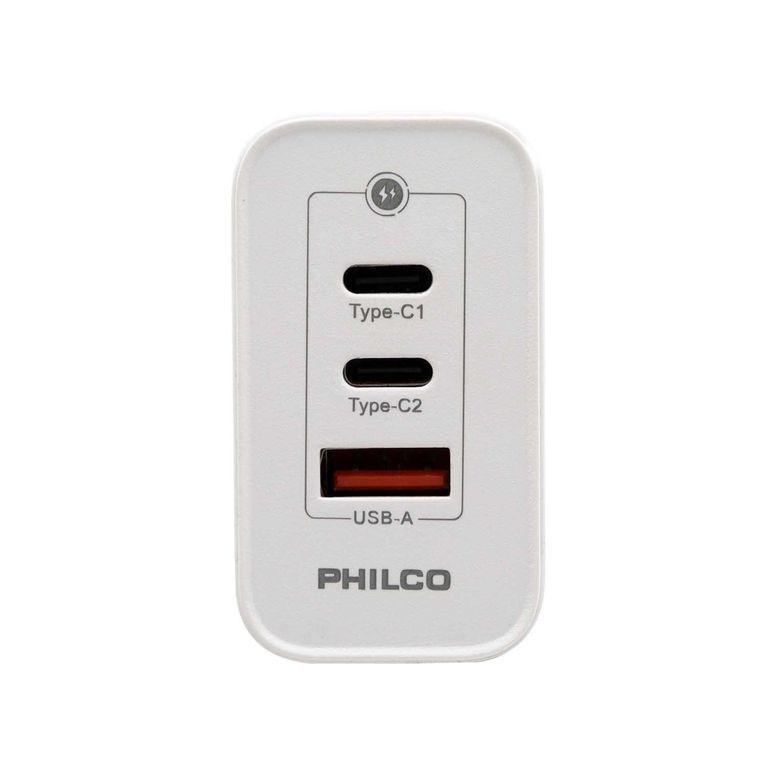 Cargador de pared Philco 65 W USB A y tipo C-2