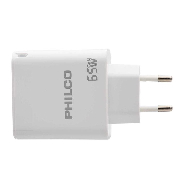 Cargador de pared Philco 65 W USB A y tipo C-3