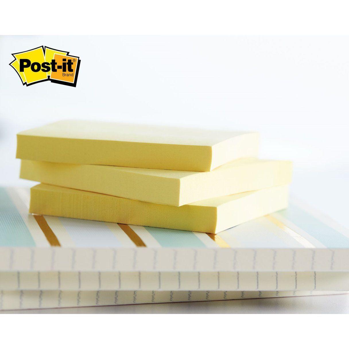 Nota adhesiva 3M Post-It 654 100 hojas amarilla-1