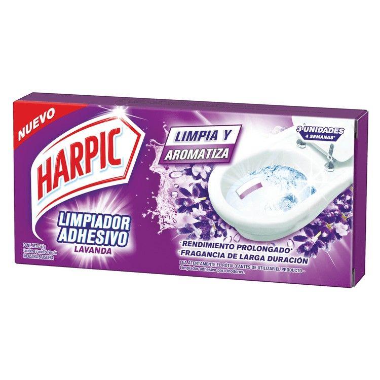 Limpiador adhesivo Harpic Lavanda 27 g 3 unidades-0