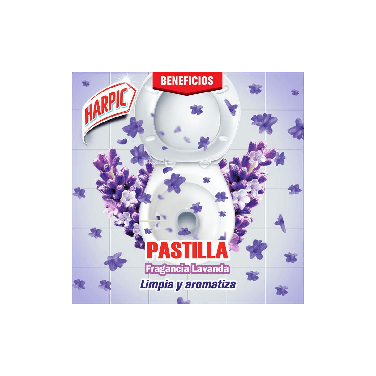 Limpiador adhesivo Harpic Lavanda 27 g 3 unidades-2