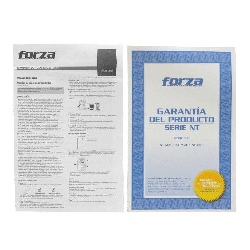 UPS Forza 1000 VA 500 W con AVR y 2 puertos RJ-3