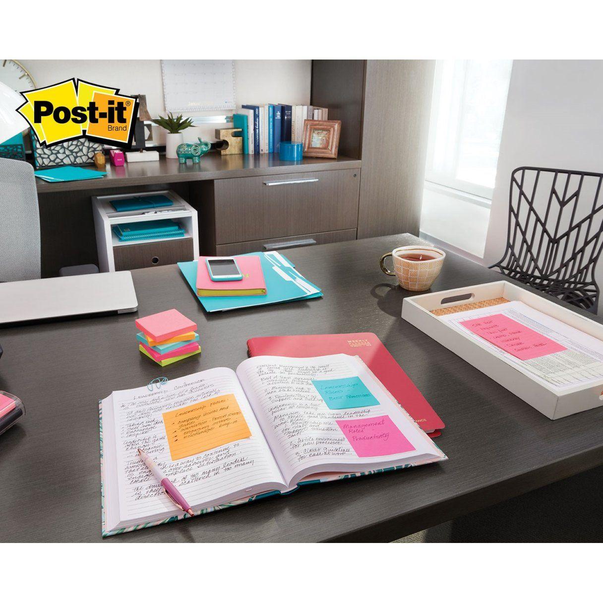 Nota adhesiva Post-It cubo neón 5 colores 76x76 mm 500 hojas-3